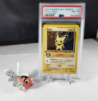 PSA 8 NM Pichu 12/111 - 1st Edition Neo Genesis 2000 - Holo Rare - Image 1 of 4