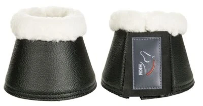 Hufglocken -Comfort Lederimitat- mit Polsterung schwarz 1 Paar HKM 8503 - Bild 1 von 2