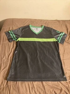 7-11 Employee Uniform V Neck Short Sleeve Shirt Size Womens Large - Picture 1 of 8