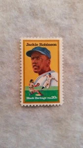 Jackie Robinson 20c Briefmarke 1982 + Babe Ruth 20c Stamp 1983 - Bild 1 von 4