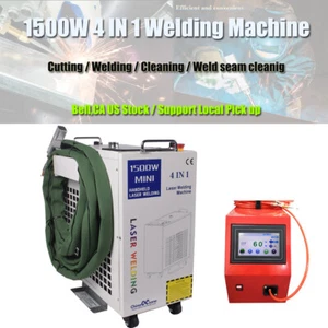 Handheld 1500W 4 in 1 Laser Welding Cutting Cleaning Machine Auto Wire Feeder US - Picture 1 of 13