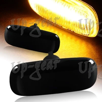 For Audi A4 A6 A8 TT Smoke Lens Amber LED Turn Signal Side Marker Light Lamp - Image 1 of 4