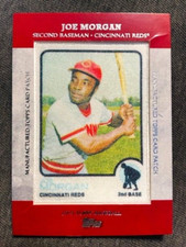 2013 Topps Joe Morgan Manufactured 1973 Silk Cloth Patch Relic Card