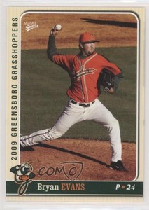 2009 MultiAd Sports Greensboro Grasshoppers Bryan Evans #4