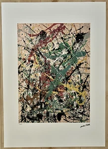 Jackson Pollock (after) "Untitled" Limited edition Off Set Lithograph - Picture 1 of 7