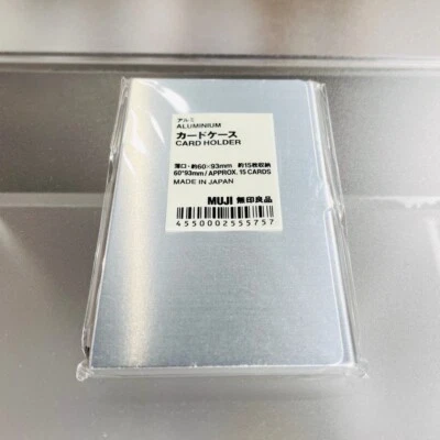 [MUJI] Алюминиевый держатель для карт W60xD93 мм (толстый/тонкий на выбор) - Изображение 1 из 3