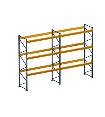 NEDCON Palettenregal Schwerlastregal 4.80 m x 3.00 m (LxH) - 2 Feld/er Fachlast 2050 kg