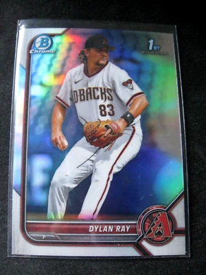 DYLAN RAY 2022 1st Bowman Chrome Draft REFRACTORS #BDC-191 AZ Diamondbacks MINT - Image 1 of 2