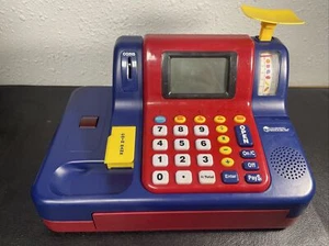 Learning Resources Cash Register Pretend Play Teaching Calculator Scanner Talks - Picture 1 of 9