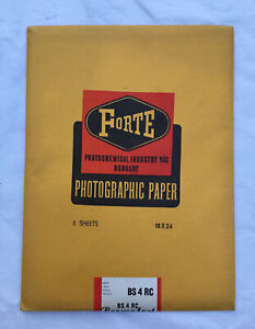 Vintage Darkroom Bromofort Forte BS4RC Photo Paper - Unopened Box , Rare Type