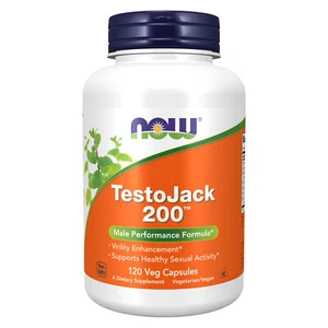 NOW FOODS TestoJack 200 120 Veg Capsules - Picture 1 of 3