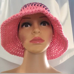 summer hats for women Crochet Bucket Hat Beach Hats Cotton Yarn - Picture 1 of 6