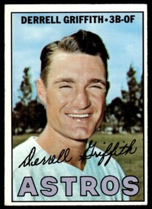 1967 Topps Derrell Griffith Houston Astros #502 Set Break