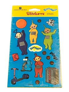 Teletubbies Vintage Aufkleber American Greetings 2000 Neu im Paket 2 Blatt - Bild 1 von 3