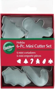 Mini Metal Cookie Cutters 6/Pkg-Holiday - Picture 1 of 1
