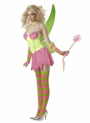 Adult Rebel Toons Tinkerbell Fairy Costume Halloween - Image 1 of 2