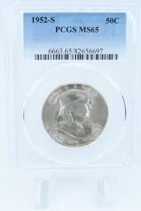 1952-S PCGS MS65 Franklin Half Dollar Business Strike 50C - Picture 1 of 2