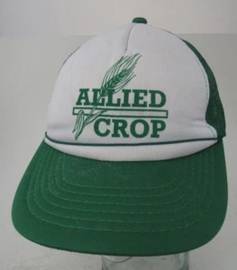 VTG Allied Crop Farmers Hat Advertising Trucker Cap A11 - Picture 1 of 6
