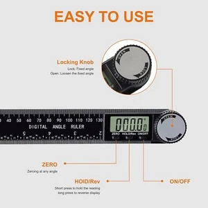 Digital Angle Finder Protractor, 7Inch 200Mm Angle Gauge Professional Measuri... - Picture 1 of 1