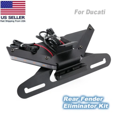 Rear Fender Eliminator Kit License Plate For Ducati Panigale 955 V2 1100 V4 /S/R - Image 1 of 4