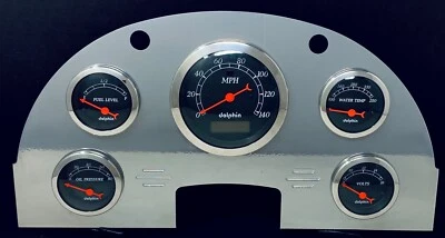 Ford Car 1956 calibre 5 panel de tablero inserción aluminio con recubrimiento en polvo PC Foto 1 de 4