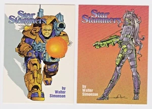 1994 STAR SLAMMERS 2 PROMO CARDS #1 ROJAS & #2 PHAEDRA - Bild 1 von 2