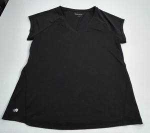 Ideology Women's Workout Shirt Large V-Neck Black Heather Lightweight Activewear - Picture 1 of 9