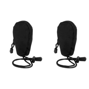 2 Count Travel Outdoor Carrying Bag Wallet Key Pouch with Built-in Ring - Picture 1 of 12