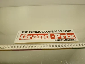 VINTAGE F1 STICKER - HENDRIK TEN CATE F-3 RACING with MASCOTTE - GOOD CONDITION - Imagen 1 de 4