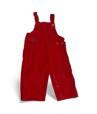 Mono vintage de pana rojo Kmart talla 18 meses 100% algodón Foto 1 de 4