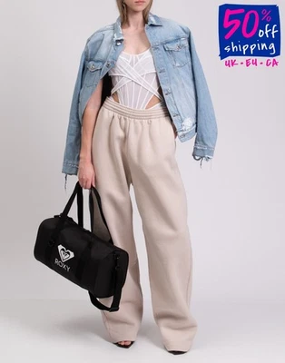 ROXY Techno Fabric Duffle Bag Logo Detachable Strap Zip Closure - Image 1 of 4