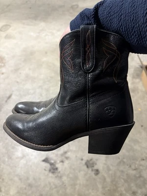 Botas vaqueras cortas para mujer Ariat 7,5 negras Foto 1 de 2
