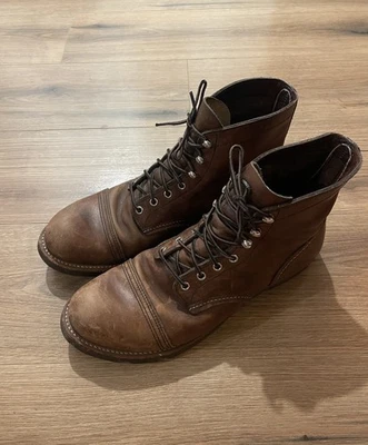 Red Wing 8111 Iron Ranger 铜粗硬传统男式靴子男式 12 — 第 1/4 张图片