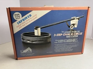 The Logan 3 Step Oval & Circle Mat Cutter Model 201 Vtg NOS - Picture 1 of 4