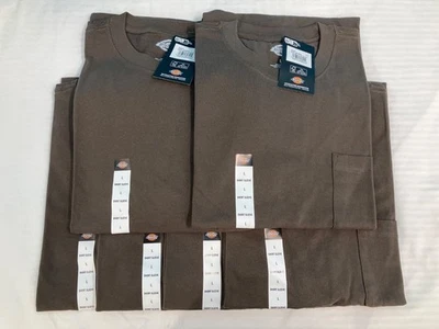Paquete de camisetas de bolsillo de peso pesado Dickies para hombre - talla L - LOTE DE 6 Foto 1 de 4