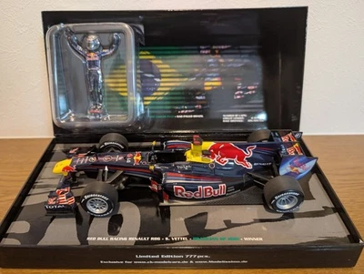 Minichamps 1/18 Red Bull RB6 Sebastian Vettel GP Brasile 2010 Winner Limited 777 - Immagine 1 di 4