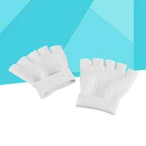 1 Pair Women's Five Toe Socks Gel Heelless Boat Socks SPA Socks( Size) - Picture 1 of 11