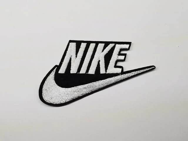 Nike Swoosh Logo High-quality Embroidered Iron on Patch Black Pieces 05 - Image 1 of 2