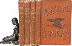 PRACTICAL BLACKSMITHING Blacksmith ANTIQUE TOOLS Anvil IRON Hammer Forge FARRIER - Picture 1 of 20