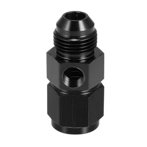 AN8 Macho a Hembra AN8 con 1/8" NPT Coche Tubo Adaptadores Conexión Negro - Imagen 1 de 7