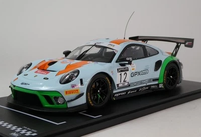 Ixo Porsche 911 GT3 R #12 Pilet Jaminet Campbell 24h Spa 2020 1/18 LEGT18-20012 - Immagine 1 di 3