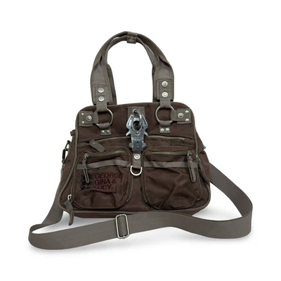 George Gina Lucy Bag Two Gether Double Zip Multipocket Y2K Vintage - Image 1 of 4