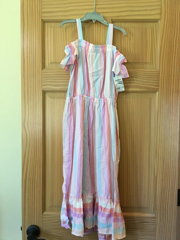 NWT Oshkosh Stripe Dress Girls Multicolor many sizes - Image 1 of 1