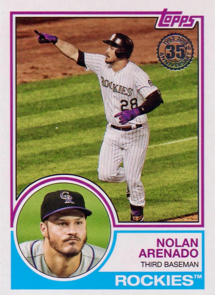 2018 Topps 1983 Topps Design #83-58 Nolan Arenado - Image 1 of 1