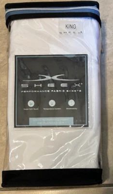 Juego de 2 fundas de almohada de tela SHEEX Original Performance blanco brillante king NUEVO 20x40" Foto 1 de 2