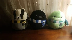 Original Squishmallows Harry Potter Ravenclaw Slytherin Hufflepuff 8" Lot Of 3 - Picture 1 of 21
