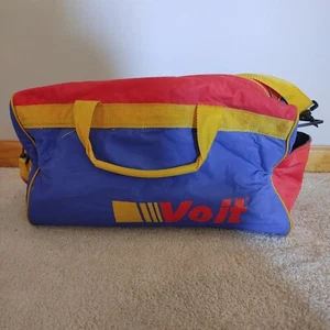 Vintage VOIT Blue/Yellow Duffel Sport Bag - Picture 1 of 4