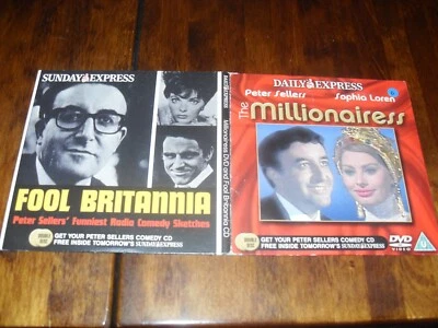 THE MILLIONAIRESS & FOOL BRITANNIA (PETER SELLERS DOUBLE) - 2 x PROMO DVD & CD - Image 1 of 2