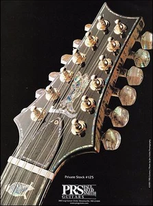 PRS Private Stock #125 12-string guitar 2001 ad 8 x 11 advertisement print - Imagen 1 de 3