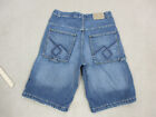 Vintage Jnco Shorts Mens 34 Blue Denim Jean Baggy Wide Leg Dark Wash Hip Hop Y2k